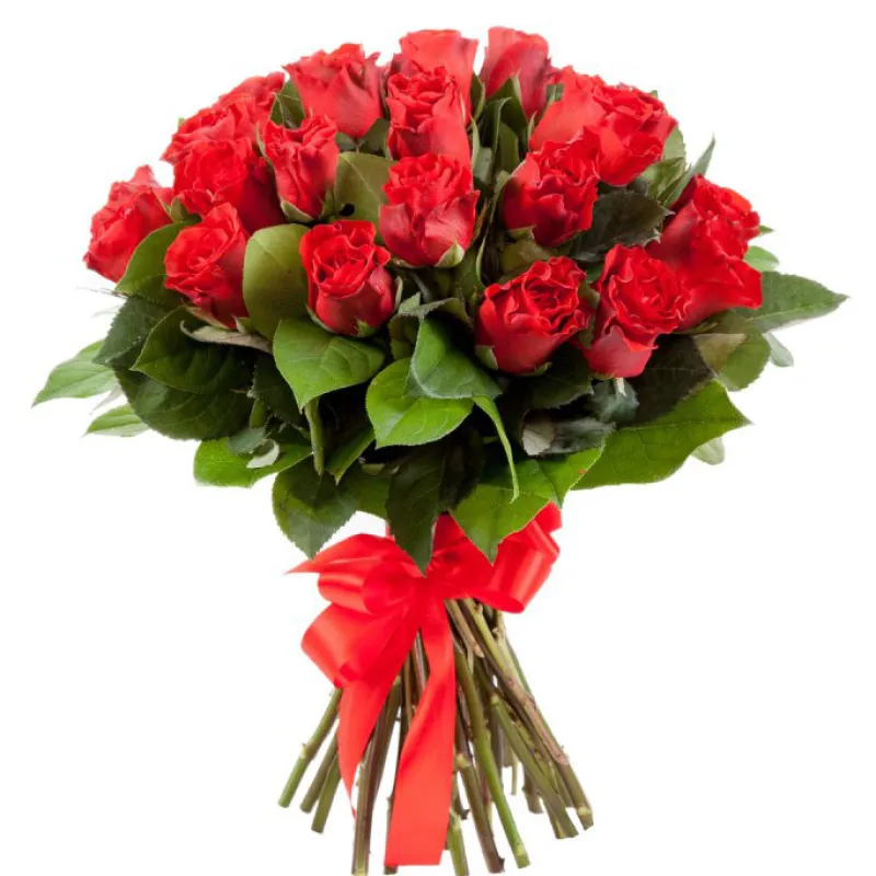 Букет из 25 алых роз, доставка Шаблыкино